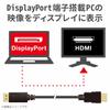 ELECOM Conversion Cable HDMI DisplayPort 2.0m Black CAC-DPHDMI20BK