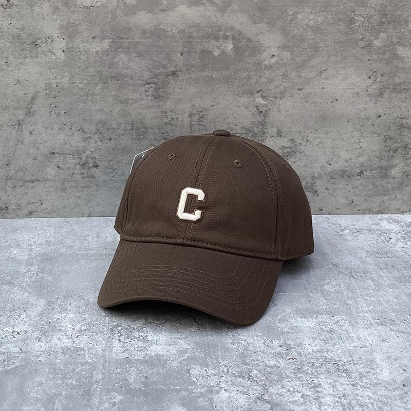 Cotton Thin C Letter Embroidery Soft Top Baseball Cap Men And Women Spring And Summer Casual Versatile Shopping Cap