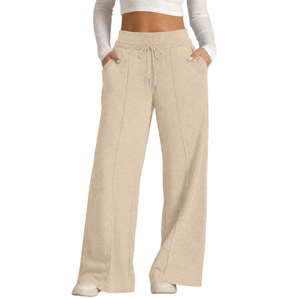 Damen High Waist Weite Hosen Lockerer Schnitt Lässige Hosen für und Tägliche Kleidung