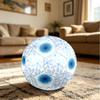 1PC Blue Floral Bloom Soccer Ball Size 5 Football Machine Sewn Indoor/Outdoor Universal Football A38