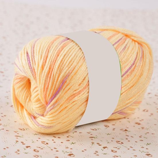 50g weiches, bequemes Wollgarn in fester Farbe zum Selbermachen, Handstricken, gewebter Häkelfaden