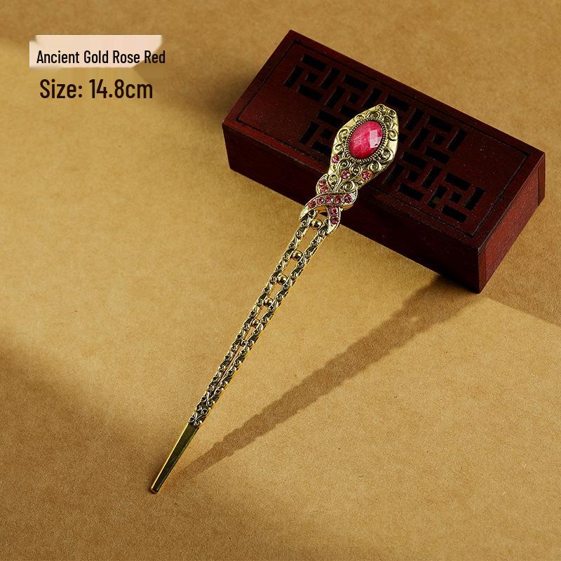 Classic Cheongsam Updo Hairpin: Versatile Retro Hanfu Palace Accessory for Everyday Use