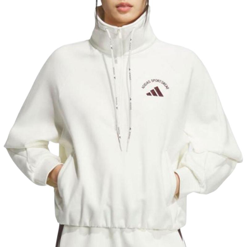 Adidas Sportswear Mock Neck Pullover Long Sleeve Sweatshirt Women Sweatshirt KC0067