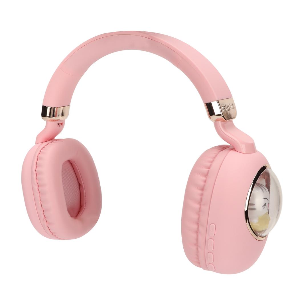 Bluetooth Gaming Headset Cute Cartoon Wired Wireless Stereo Headphone with LED Light for Games
