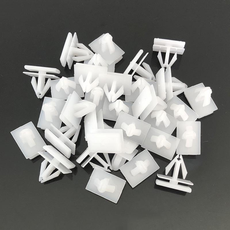 Bilens tröskellist Formhållare Biltillbehör Fästklämmor Nylonhållare 25693852 För G M Cadillac Chevy Buick Plastnit Biltillbehör