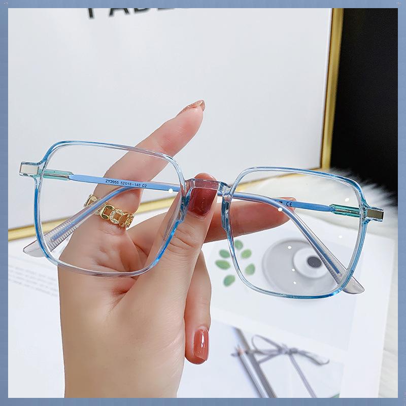 Clear Myopia Glasses Women Men Anti-Blue Light Computer Glasses Square Full Frame Classic Nearsighted Eye Glasses 0 To -600