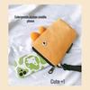 Three-Color Patchwork Women's Canvas Phone and Coin Clutch - Cute, Funny, Handheld Bag for Summer 2021