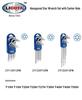 LICOTA 9-Piece Short/Long Flower & Star Hex Socket Wrench Set