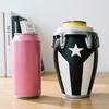 Puerto Rican Flag Conga Style 3D Printed Can Holder, Beverage Insulator, Lightweight 12oz Can Cooler for Parties Beaches Barbecues Caribbean Gift