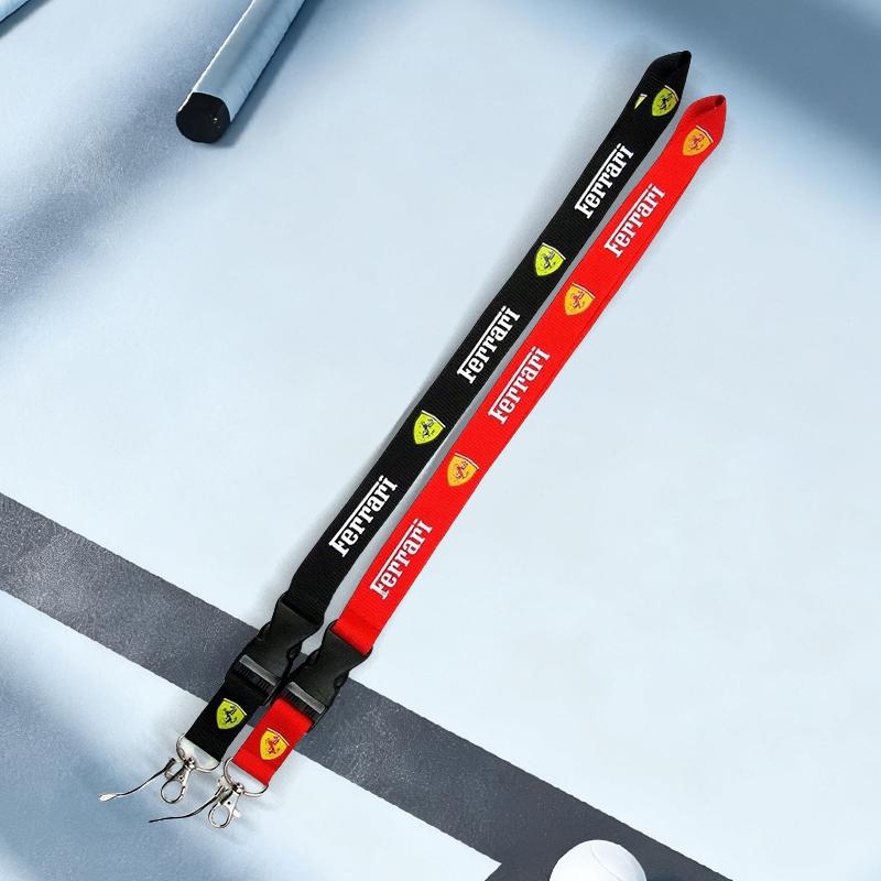 Car Neck Straps Lanyard Key Cell Phone Work ID Card Hanging Rope for Ferrari F1 F80 SF90 Stradale SF90Spider 296 GTB 296 GTS MQ3