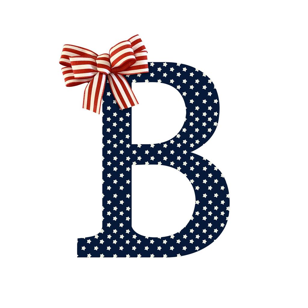 26 Letter House Sign 4th Independence Day Wooden House Sign Decoration