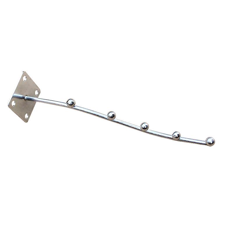 Wall-Mounted Beaded Hooks: Curved Seven-Bead & Five-Bead Design for Wooden Boards and Shelves