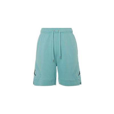 Shorts de Cintura Alta com Bolsos e Cordão de Ajuste com Logotipo de Cor Sólida Masculino Teal DQ7473-464
