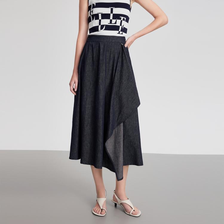 ELLE Simple Comfortable Versatile Irregular Elegant French Ruffle Casual Skirt Women skirts EL51523