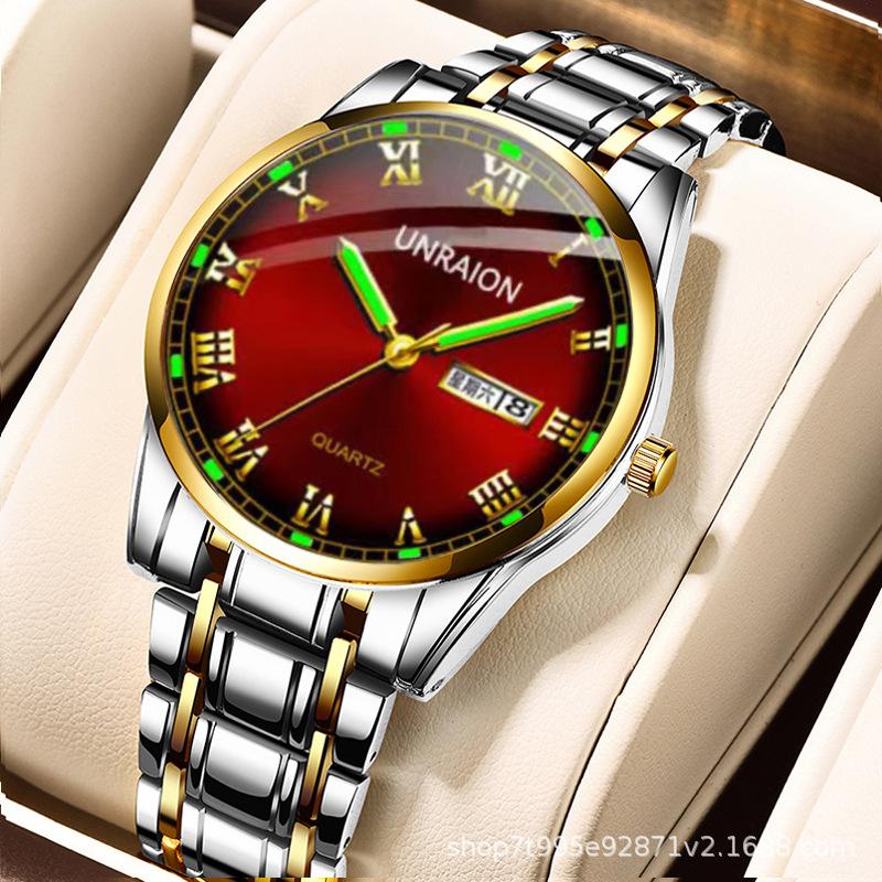 Men's Watches, Men's Doubles, Calendar Business Watches, Quartz Wristwatches