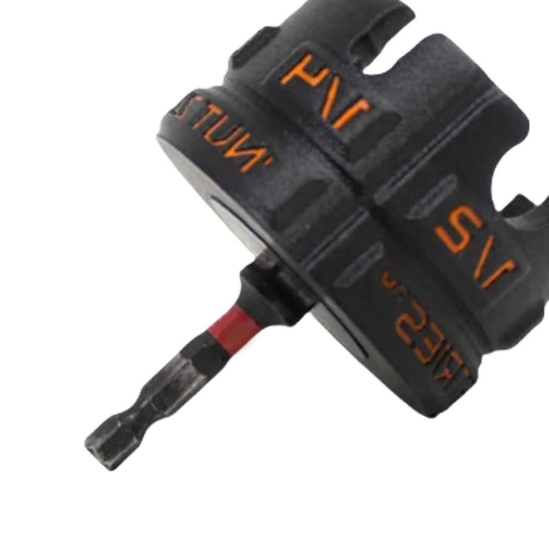 Various Threaded Shaft Nut Setups Securing Nut Zippers Drill Attachment For Overhead Electrical Cable Support Systems