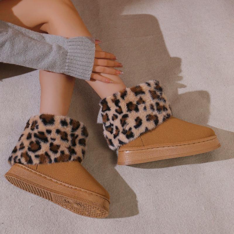 Fashion Shoes for Women 2024 High Quality Slip-on Women's Boots Fashion Turned-over Edge Daily Boots Women Winter Short Plush Snow Boots