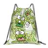 Custom K-KeroKeroKeroppies Drawstring Bags Men Women Foldable Sports Gym Sackpack Frog Cartoon Shopping Storage Backpacks