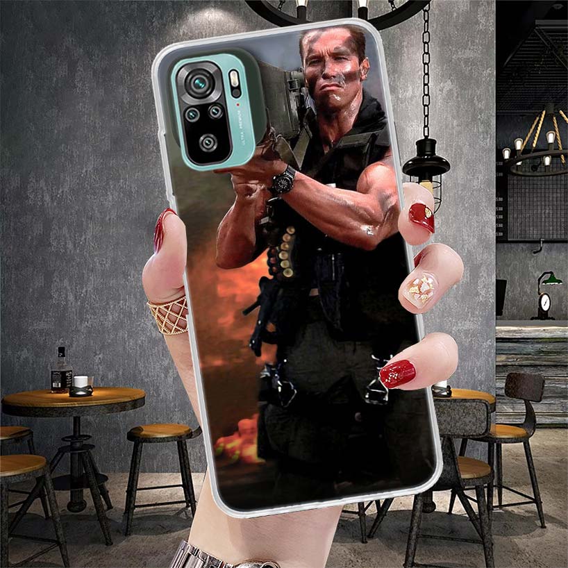 Arnold Schwarzenegger Terminator Soft Phone Case For Xiaomi Redmi Note 15 14 14S 13 12 Pro Plus 12S 11 11S 11E 10 10S 11T 5G Fun