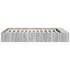 Grey Sonoma Bed Frame 120 x 190 cm Particleboard