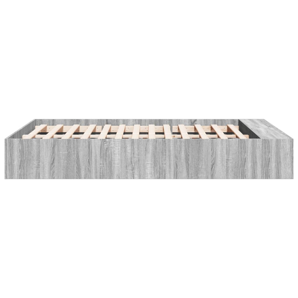 Grey Sonoma Bed Frame 120 x 190 cm Particleboard