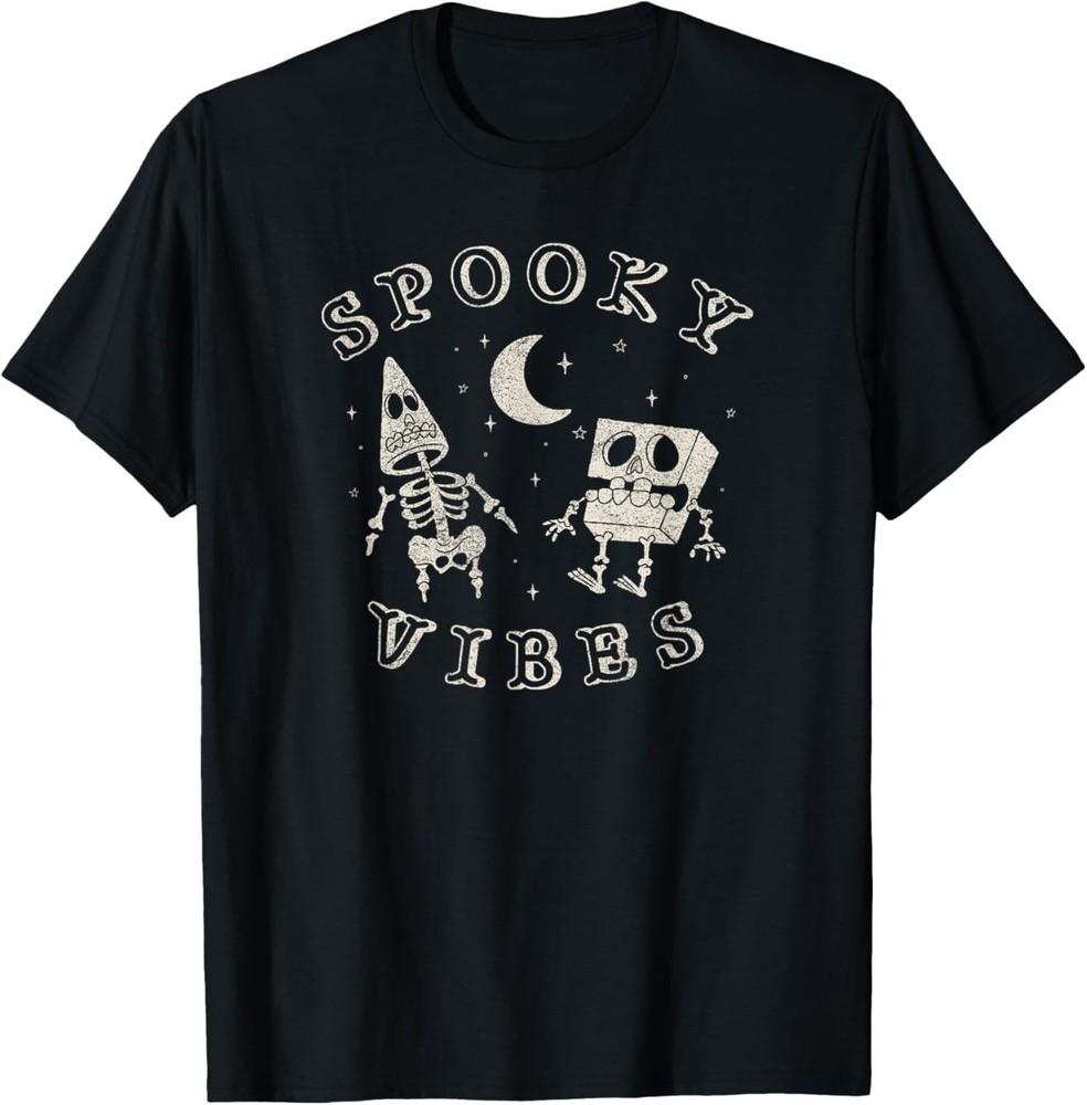 SpongeBob SquarePants and Patrick Halloween Spooky Vibes T-Shirt XXXXL