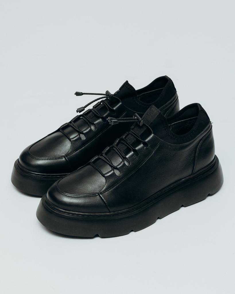 Men's Demi-season Shoes Bestina 3055 40 Black Leather