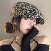 Summer Thin Niche Leopard Print Forward Hat Woman