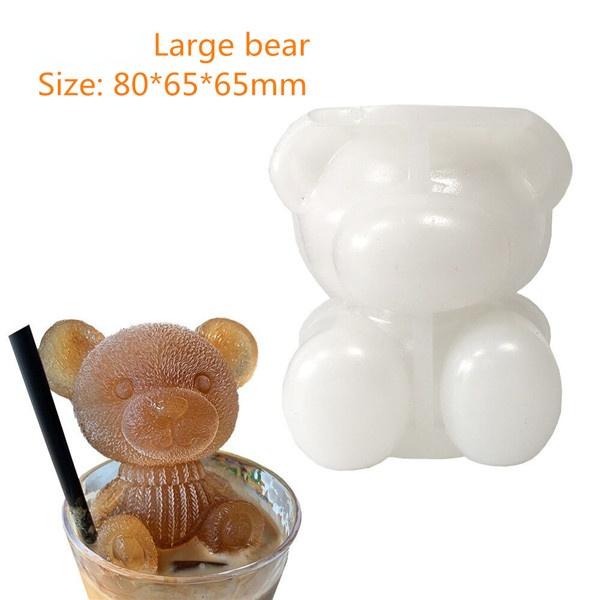 3D Christmas Stereoscopic Deer Animal Silicone Mold Crystal Drop Glue Fondant Cake Decorating Resin Silicone Casting Mold