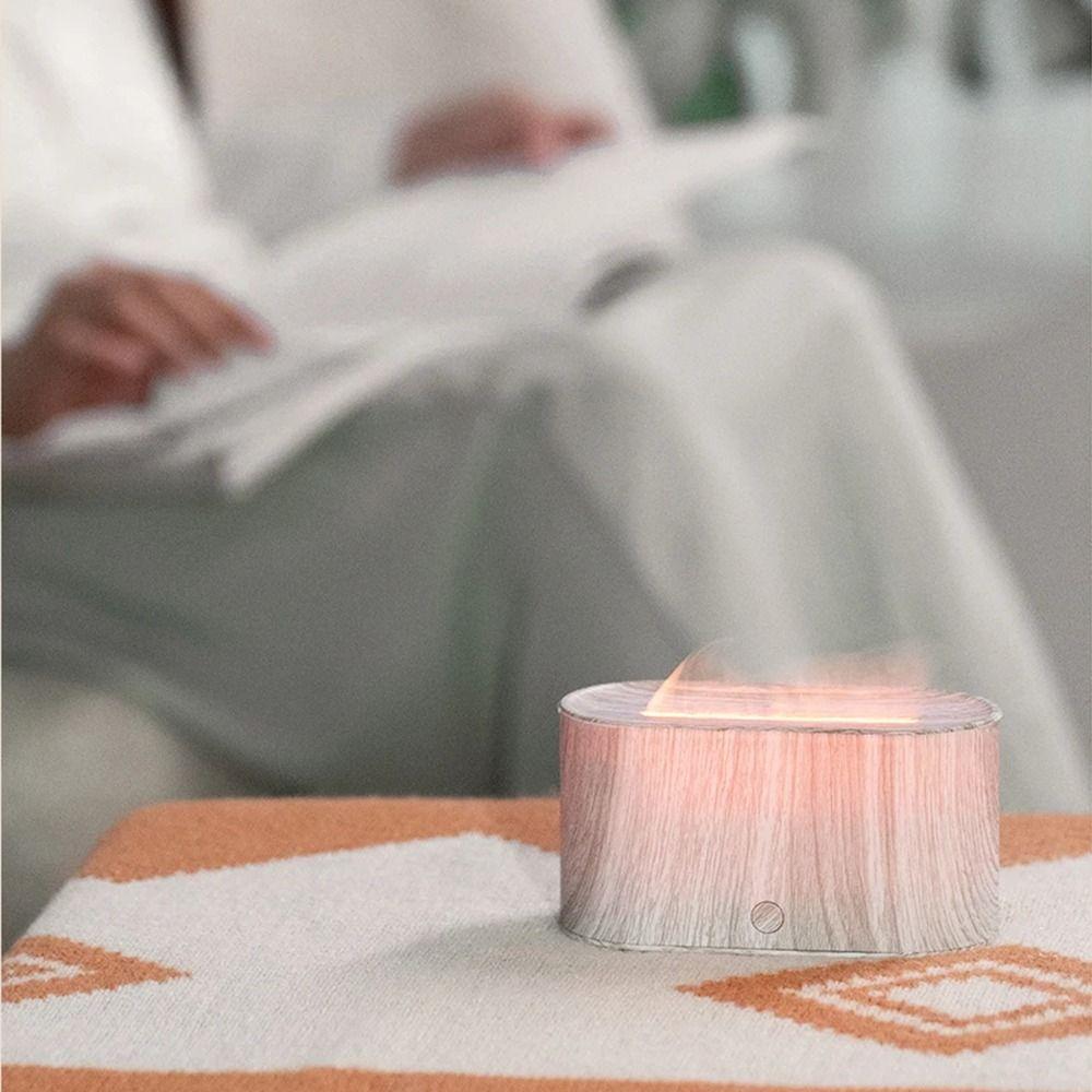 130ml Capacity Essential Oil Aroma Diffuser Silent Operation Flame Aromatherapy Machine  Home Use