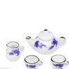 11 Pieces Mini Dollhouse Tea Set Ornament Kitchen Decorated Playset Ceramic Party Accessories