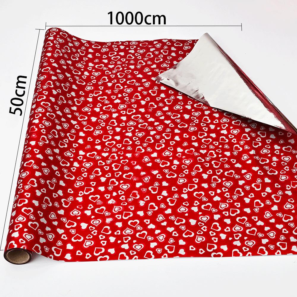5m/10m Waterproof PVC Gift Wrapping Paper Christmas Birthday Floral Packaging Paper Moisture Proof Oil Resistant Craft Paper