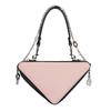 Prada Cosmetic bag/toiletry bag [Customized bag] Pink triangle, simple, niche and high-end, trendy, commuting, exquisite Pink cute triangle