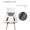Zusammenklappbarer Mondstuhl Breite Basis Atmungsaktiver Klappsitz Kippsicheres Design Tragbarer Campinghocker Leichtgewicht für Strand Picknick Outdoor