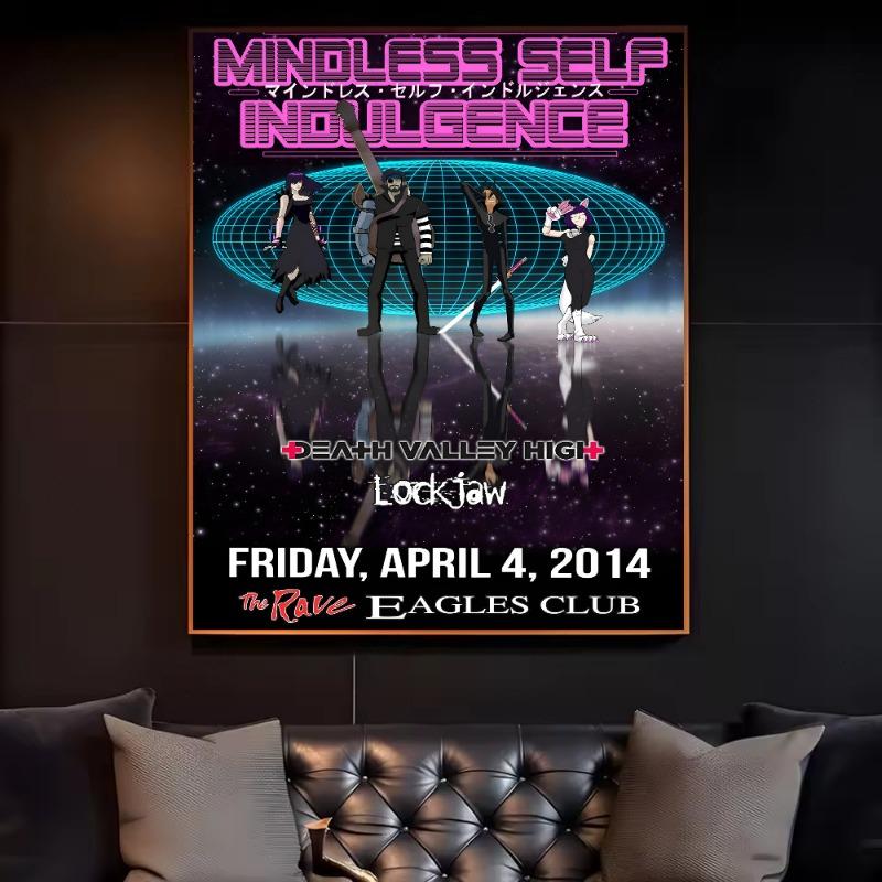 M-Mindless S-Self I-Indulgence Band Poster HD Art Sticky Wall Waterproof Home Living Room Bedroom Bar Aesthetic Decoration