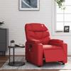 Electric Massage Chair In Red Artificial Leather