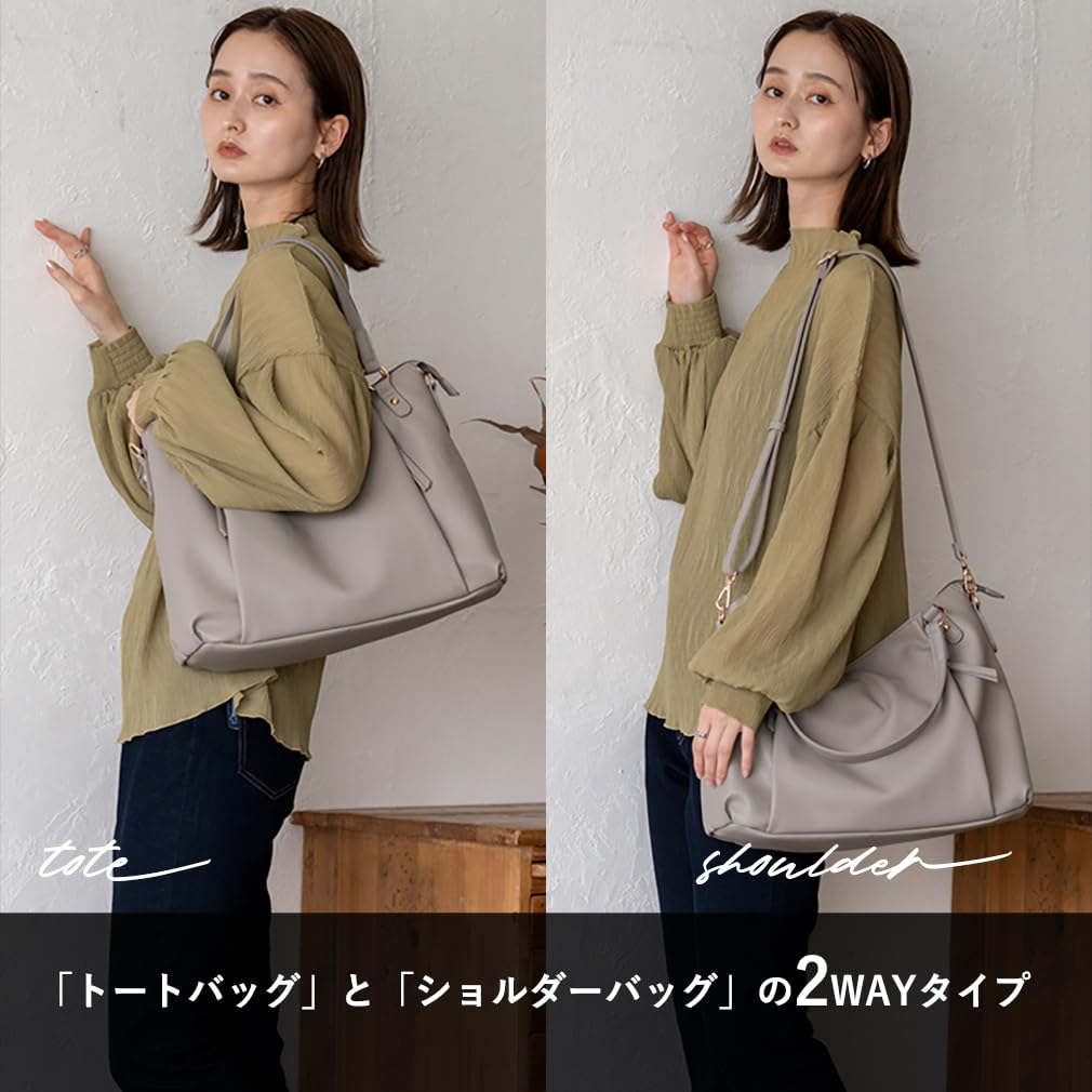 Vita Felice Soft Shoulder Bag for Women [VITAFELICE] 2-way Blpa-p1403 (Navy)