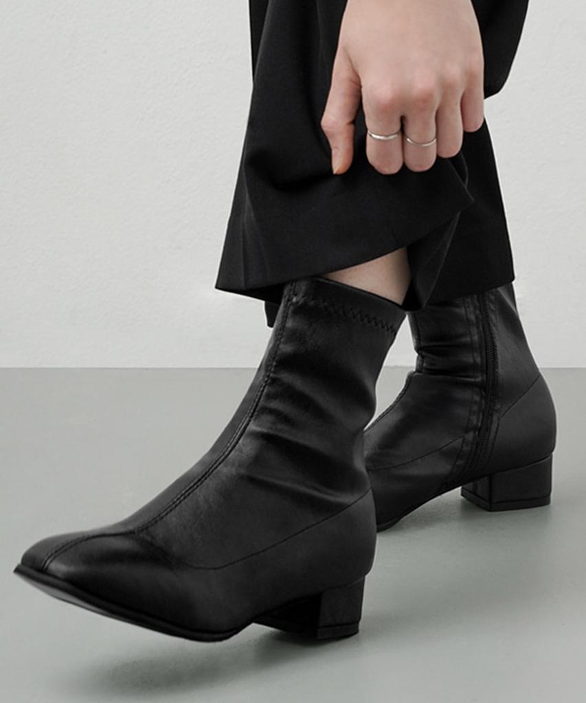 Chaakan Neva Square Ankle Sock Boots 3.5Cm Bslts4A857 (A Type)