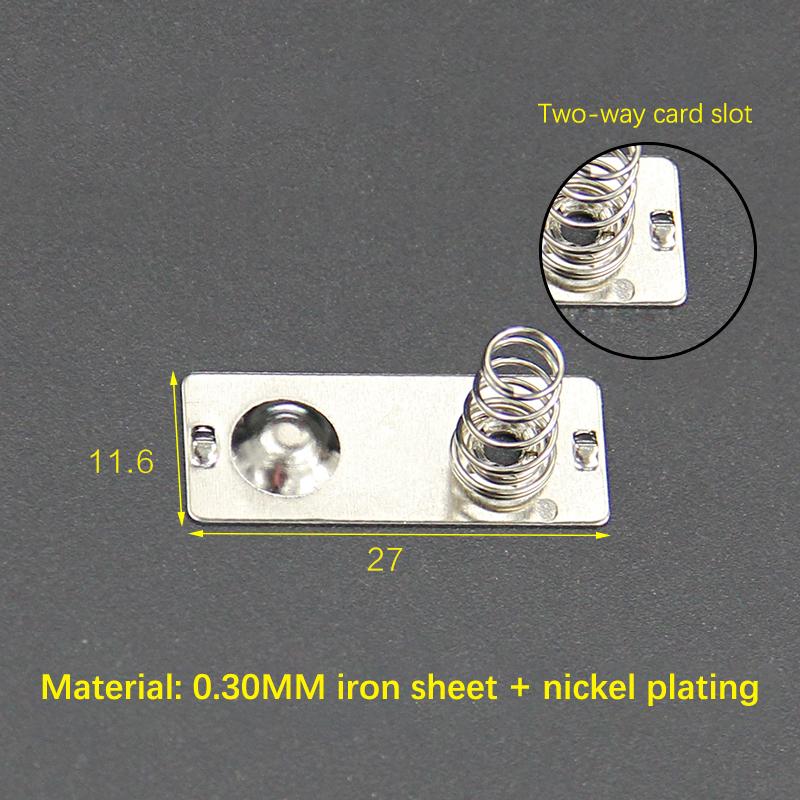 10Pcs 27X11.6Mm Aa Battery Positive Negative Conversion Spring Contact Plate For The 5Th Battery Aa Battery Spring
