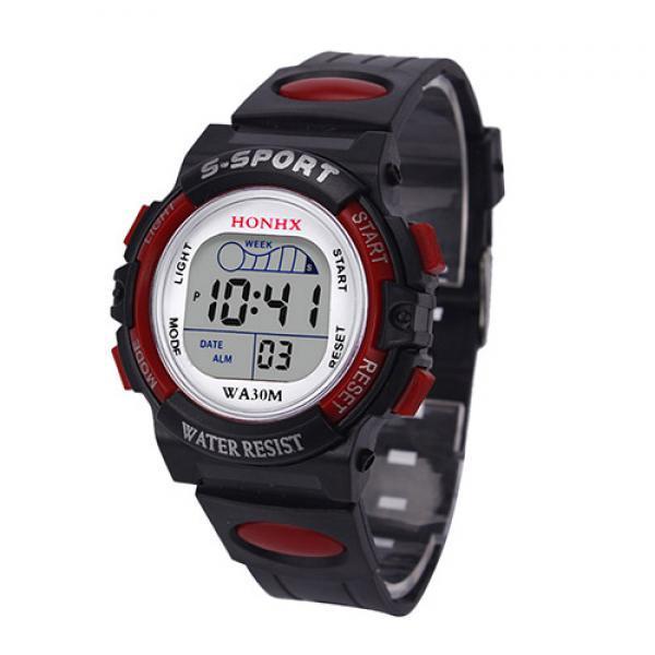 New Women's Square Digital Display Wristwatch Casual Waterproof Sports Wrist Watch