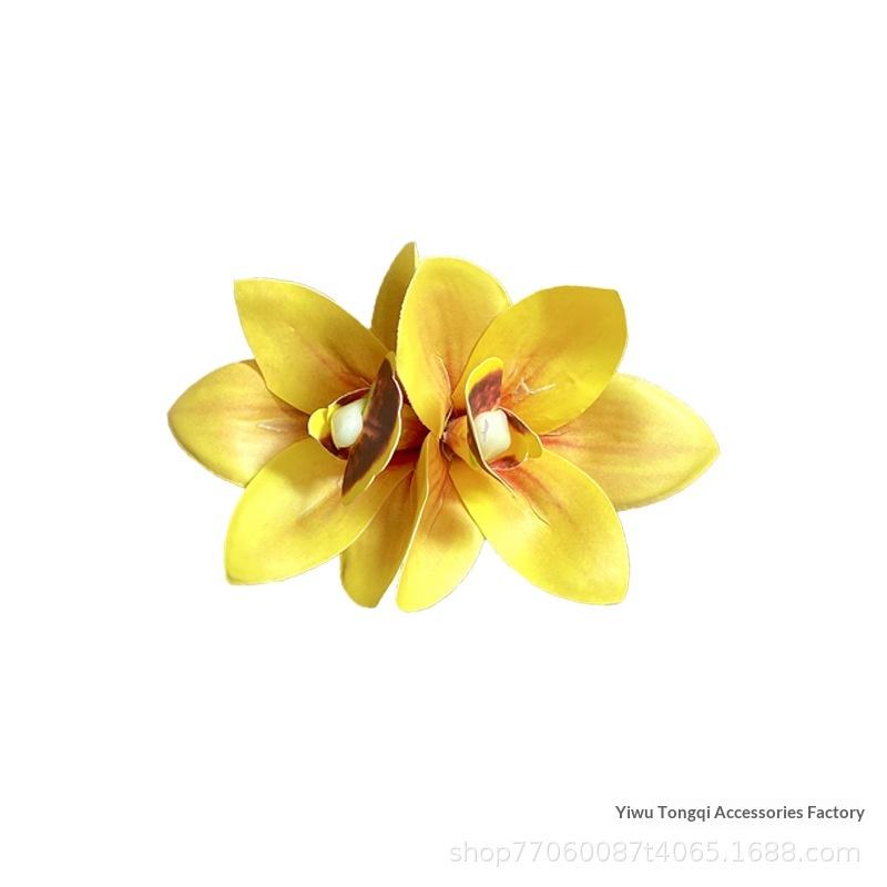 1/4 Stück Hawaii Brautblumen Haarnadeln Spangen Bohemia Canna Blumen Kleine Haarspangen für Hochzeits-Haarschmuck