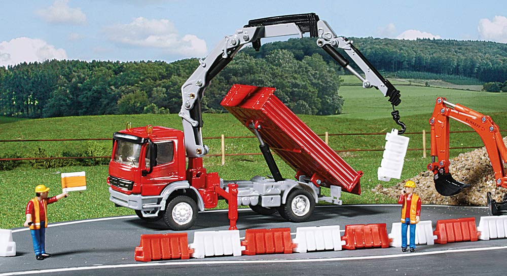 SIKU Atego Dump Truck with Crane Scale Model SK3534 Mercedes-Benz 1/50