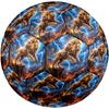 1pc Lion Thunder Theme Soccer Ball Football, Size 5, Lightweight PVC, Durable Outdoor Training Soccer Ball, Gift M61497