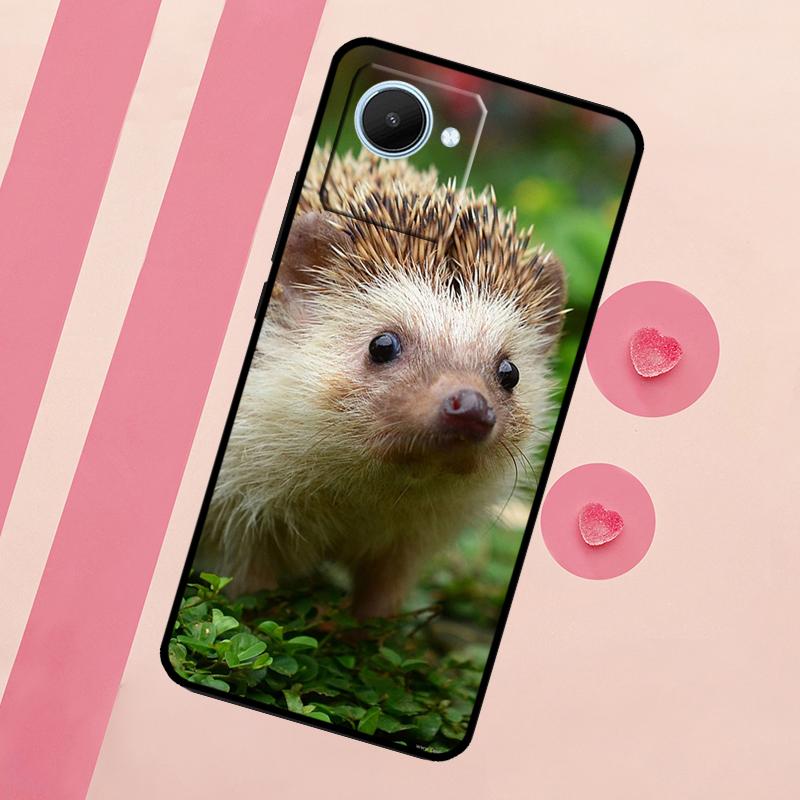 Cute Little Hedgehog For Realme 15 10 11 12 13 14 Pro Plus C65 C67 C75 C63 C61 C55 C51 C53 C35 GT6 GT7 Pro Case