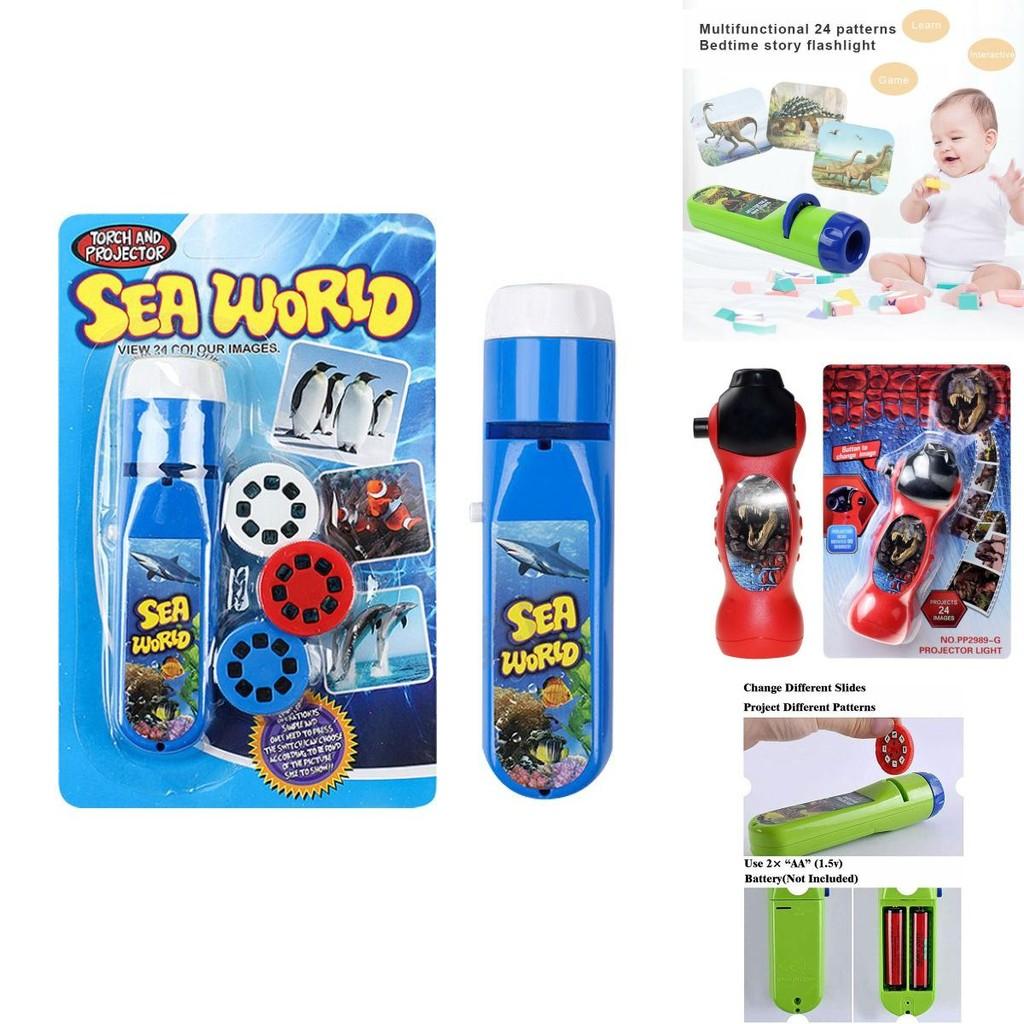 Torch Projector For Kids Featuring 24 Colorful Patterns And Themes**