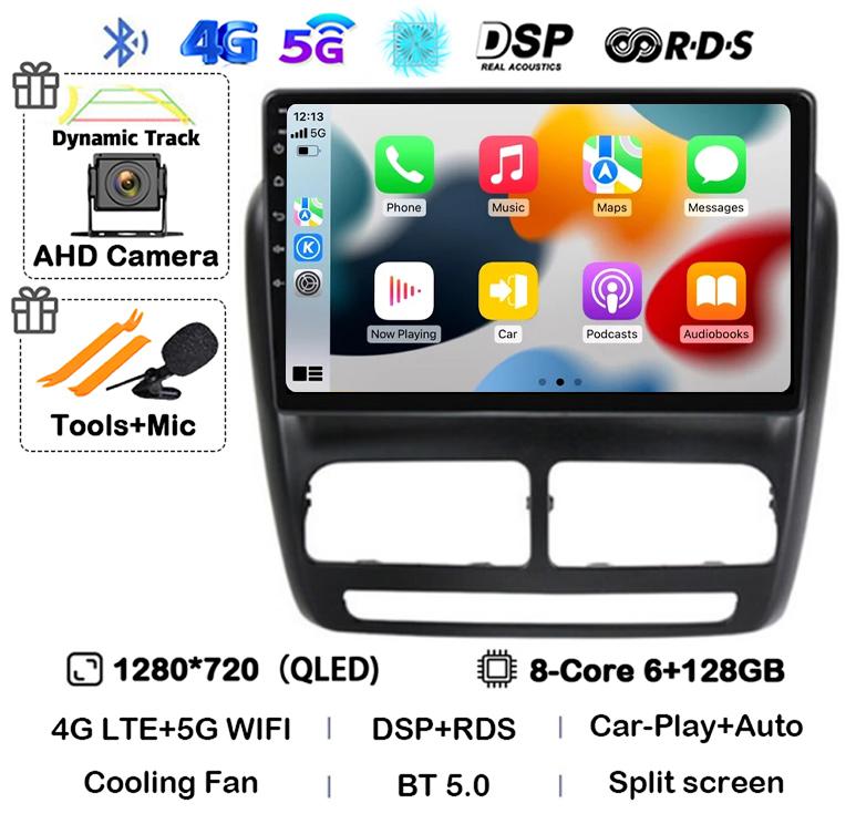 Android 14 Carplay Auto Car Radio For FIAT DOBLO For OPEL COMBO TOUR 2010 2011 2012 2013 2014 2015 GPS Multimedia Stereo Player