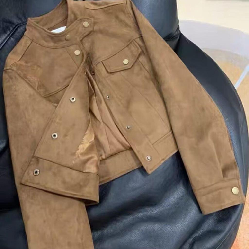Women's Winter 2025 Korean Style Casual Velvet Thickened Short Jacket
