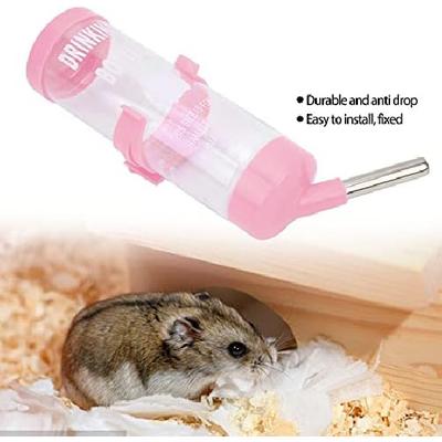 Garrafa de Água para Pequenos Animais, Dispensador Automático Anti-Gotejamento para Hamster, Camundongos, Gerbil, Rato, Chinchila, Porquinho-da-Índia, Coelho, 125ml