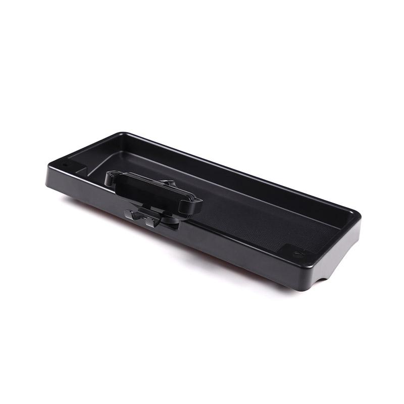 For Toyota FJ Cruiser 2007-2026 ABS Black Car Dashboard Mobile Phone Holder Storage Box Container Holder Tray Car Accessories