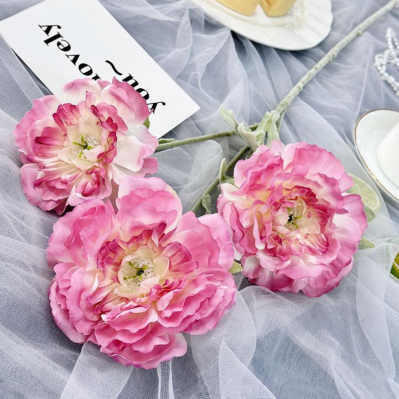 Peony Flower Artificial Wedding Hotel Restaurant Decoration Photography Props